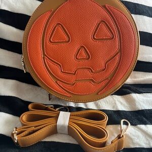 Round Pumpkin Face Crossbody Bag